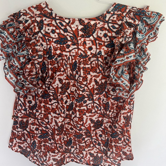 Love The Label ruffle sleeves small top - Picture 3 of 4